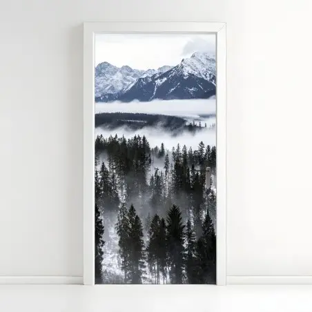 Adesivo per porta nebbia e foreste dei Tatra • Wallissimo®