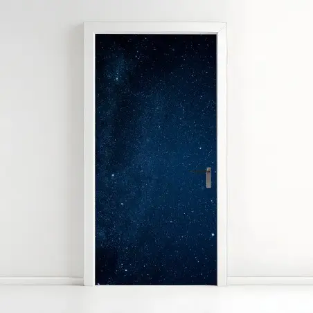 Adesivo per porta cielo stellato profondo • Wallissimo®