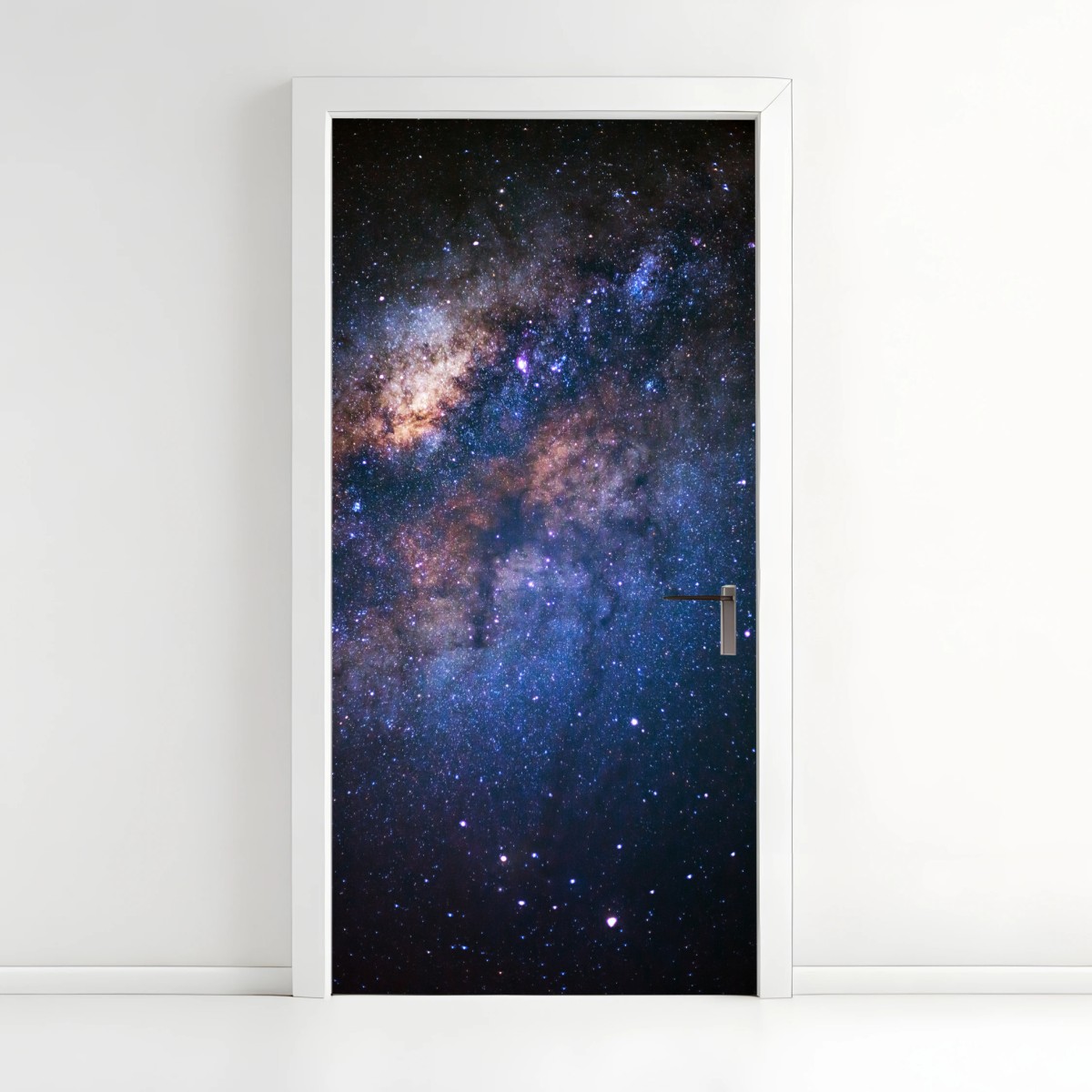 Adesivo per porta centro della Via Lattea tra polveri cosmiche • Wallissimo®