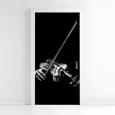 Adesivo per porta mani al violino in controluce • Wallissimo®