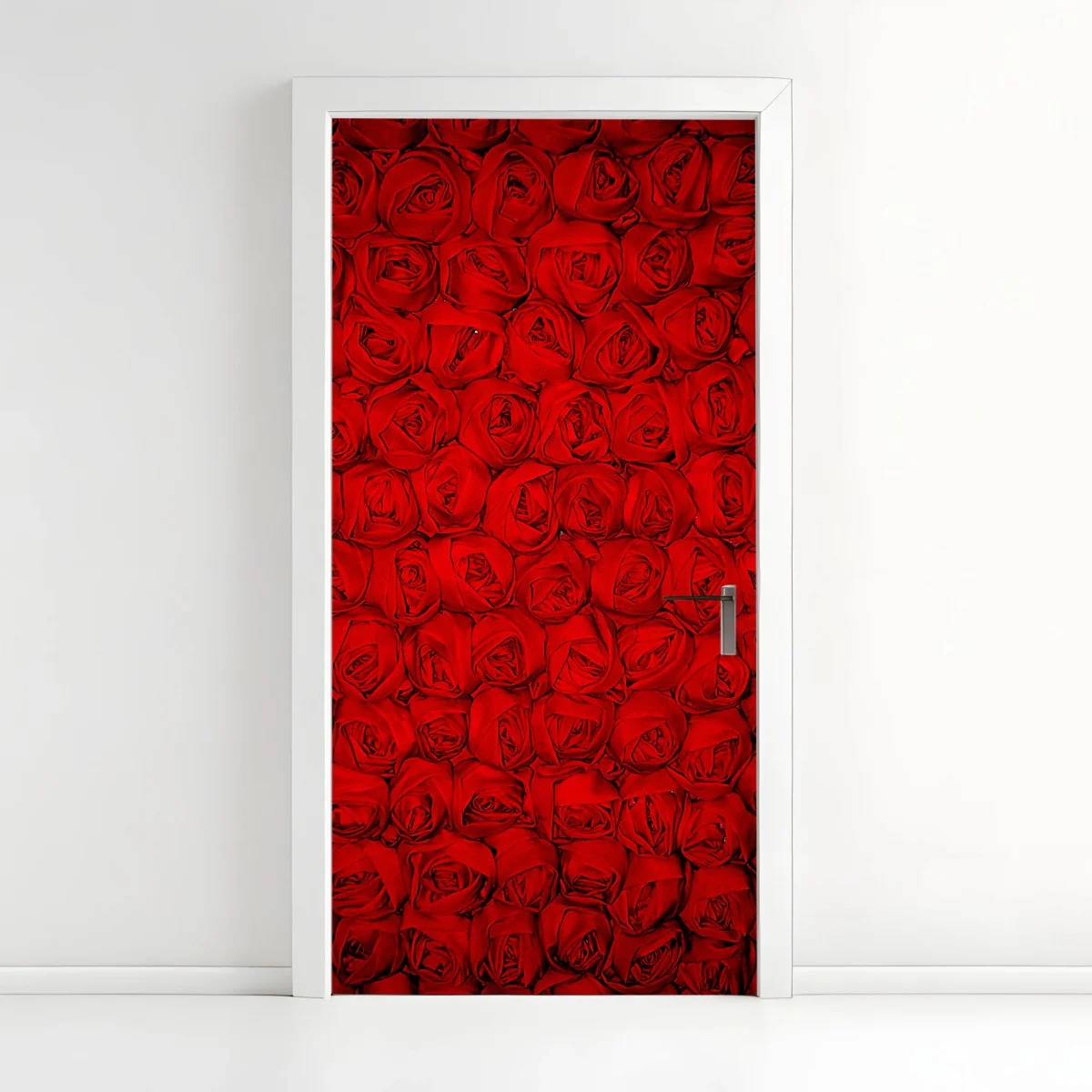Adesivo per porta mosaico di rose rosse • Wallissimo® Adesivo per porta mosaico di rose rosse • Wallissimo®