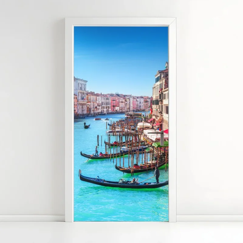 Adesivo per porta vista sul Canal Grande di Venezia