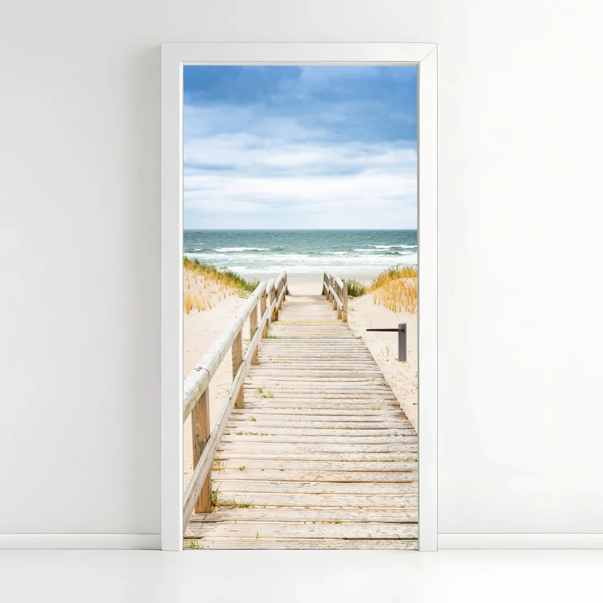 Adesivo per porta passerella verso il mare di Sylt • Wallissimo® Adesivo per porta passerella verso il mare di Sylt • Wallissimo®