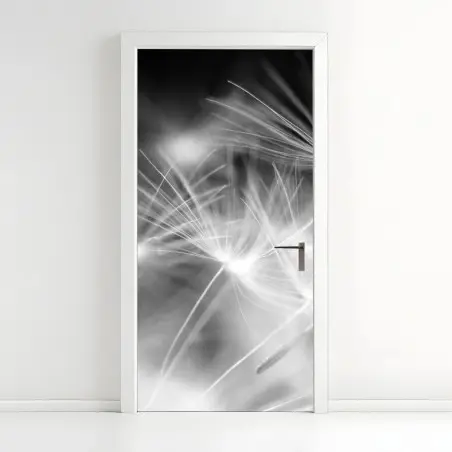 Adesivo per porta soffione in dettaglio: eleganza minimale • Wallissimo®