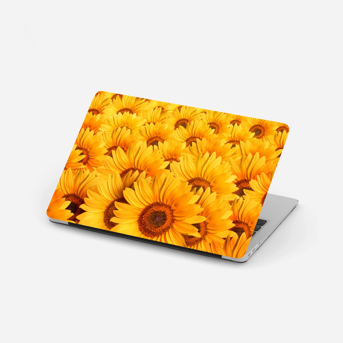 Adesivo per laptop esplosione di girasoli dorati • Wallissimo®