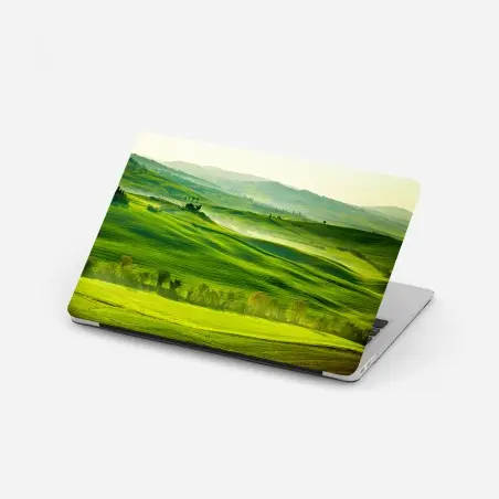 Adesivo per laptop paesaggio ondulato a San Quirico d'Orcia, Toscana • Wallissimo®