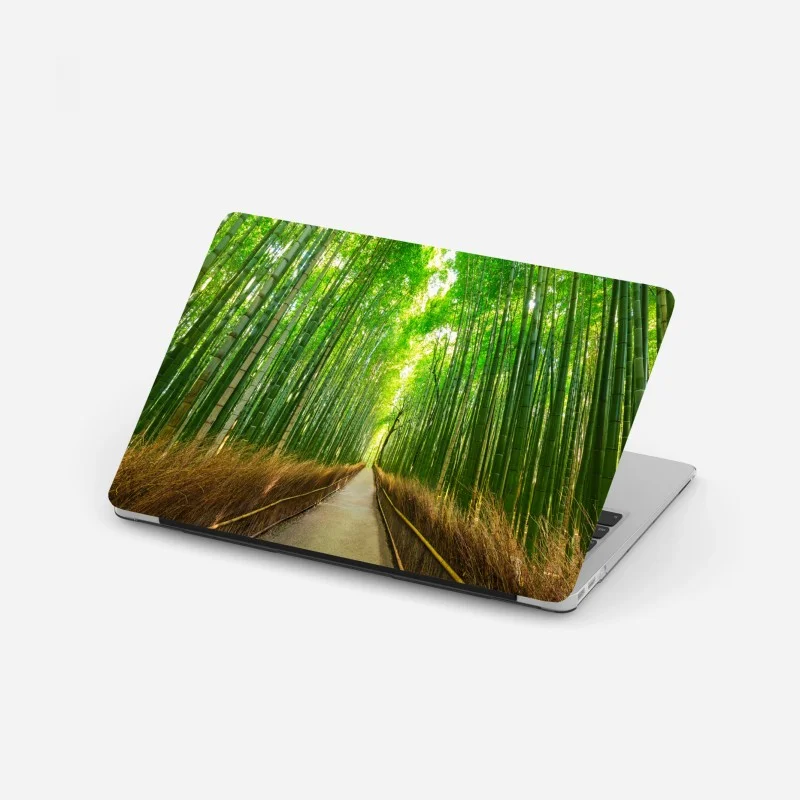 Adesivo per laptop viale di bambù ad Arashiyama, Kyoto