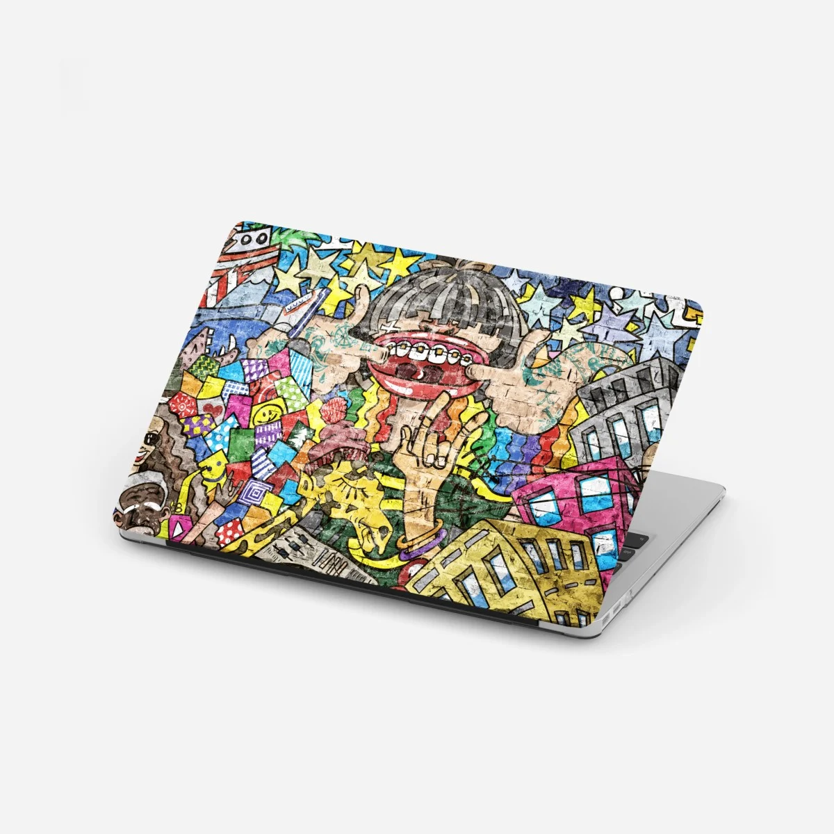 Adesivo per laptop murale pop urbano colorato • Wallissimo® Adesivo per laptop murale pop urbano colorato • Wallissimo®