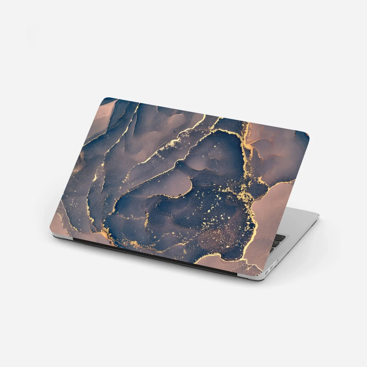 Adesivo per laptop marmo liquido con venature dorate • Wallissimo® Adesivo per laptop marmo liquido con venature dorate • Wallissimo®