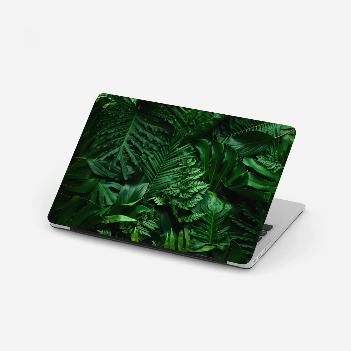 Adesivo per laptop mosaico di foglie tropicali • Wallissimo®