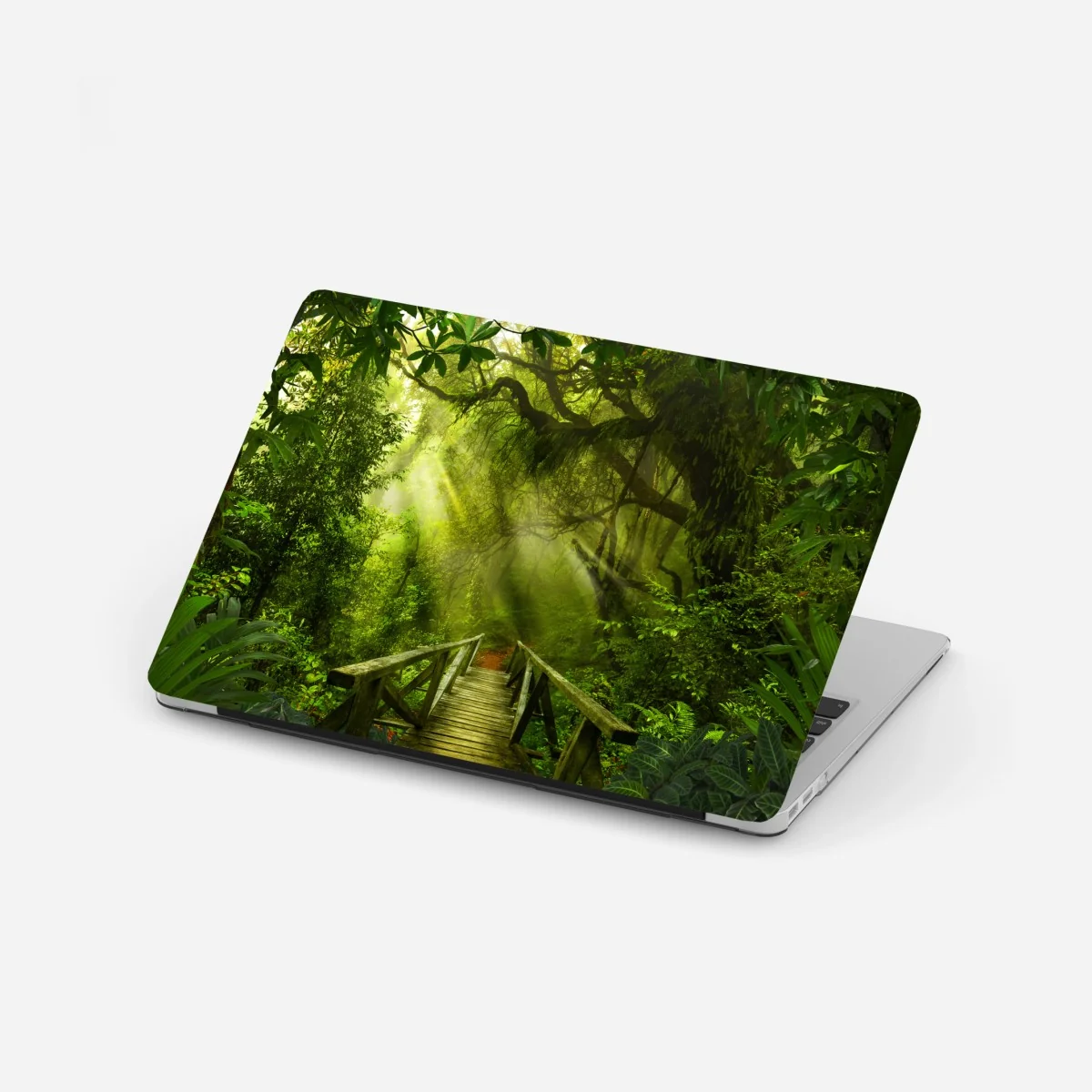 Adesivo per laptop passerella nella foresta incantata • Wallissimo® Adesivo per laptop passerella nella foresta incantata • Wallissimo®