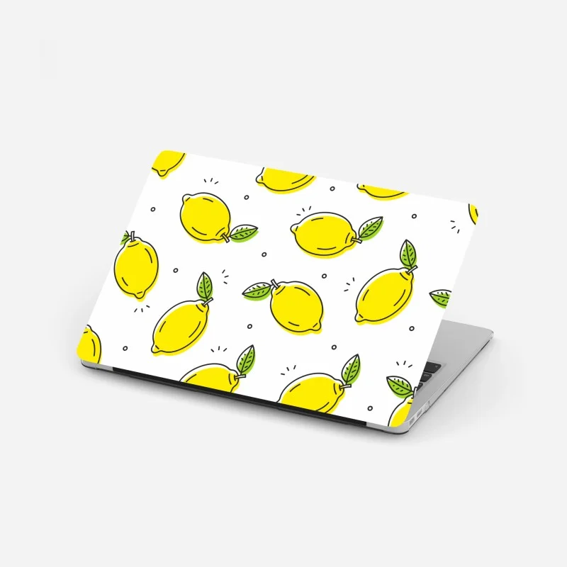 Adesivo per laptop motivo limoni estivo colorato