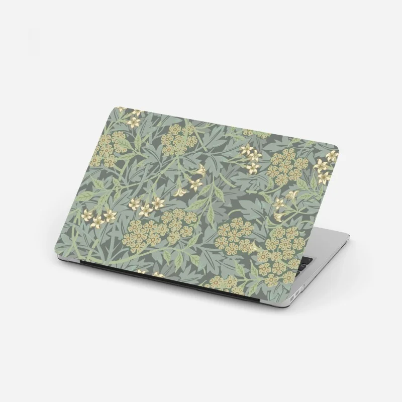 Adesivo per laptop motivo botanico vintage verde salvia e crema • Wallissimo® Adesivo per laptop motivo botanico vintage verde salvia e crema • Wallissimo®