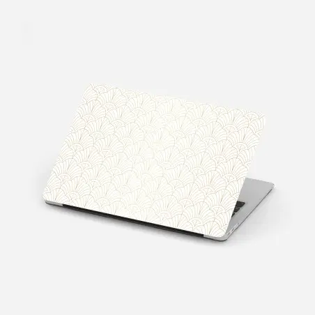 Adesivo per laptop motivo art déco dorato elegante • Wallissimo®