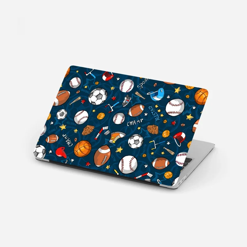 Adesivo per laptop motivo sportivo colorato per cameretta