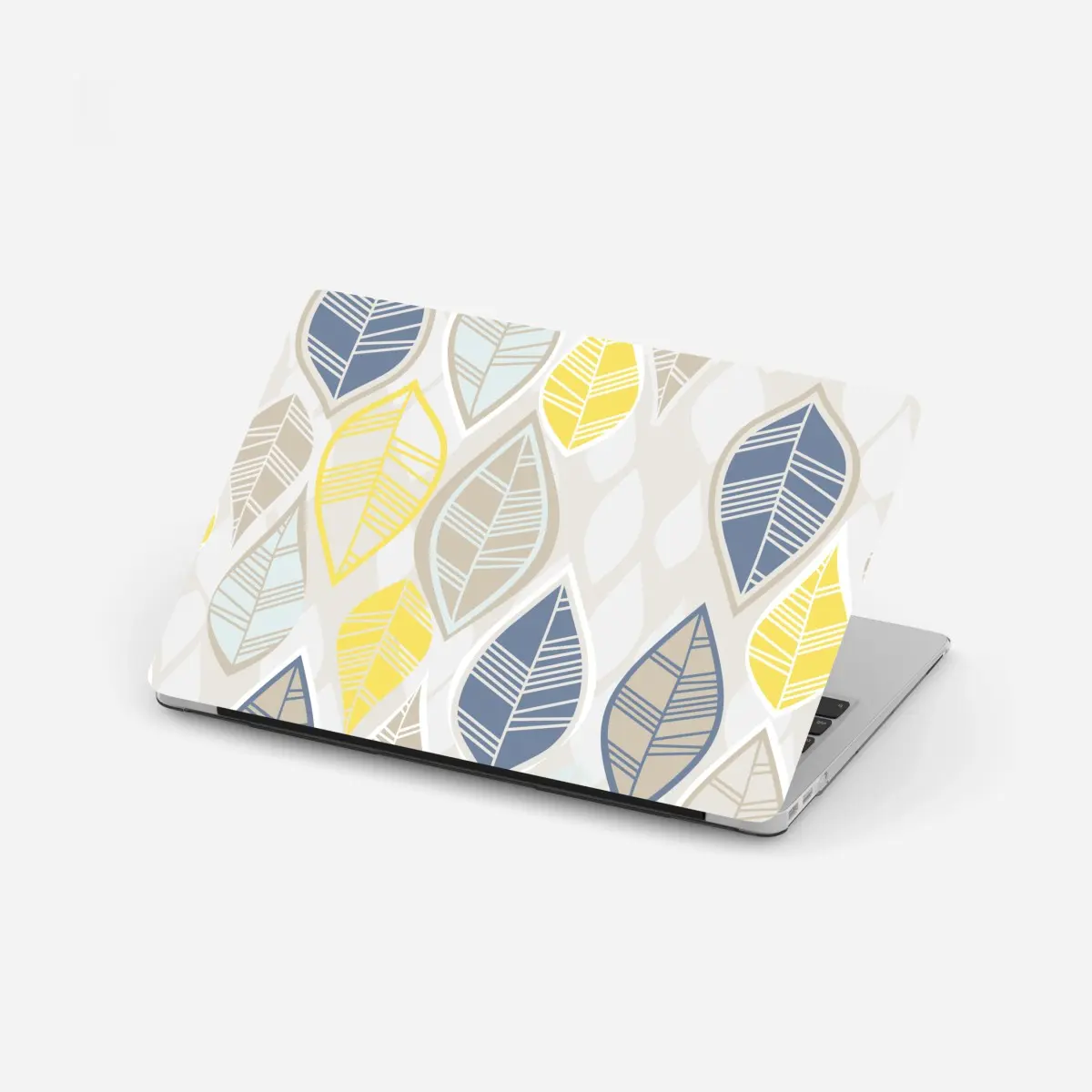 Adesivo per laptop motivo di foglie moderne in tonalità pastello • Wallissimo® Adesivo per laptop motivo di foglie moderne in tonalità pastello • Wallissimo®