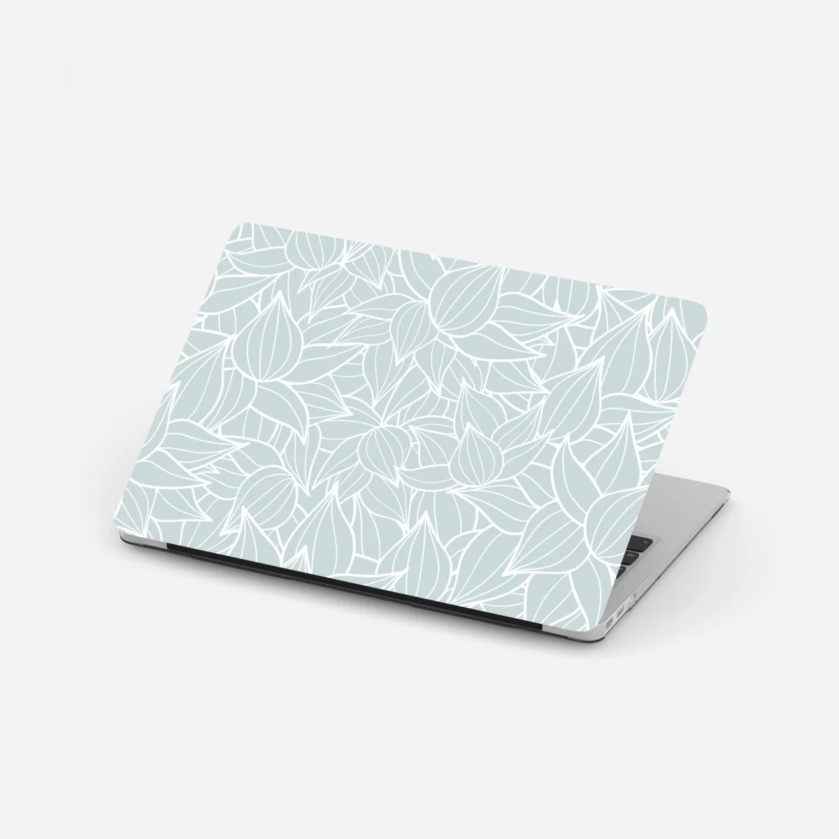 Adesivo per laptop motivo botanico in azzurro polvere • Wallissimo® Adesivo per laptop motivo botanico in azzurro polvere • Wallissimo®