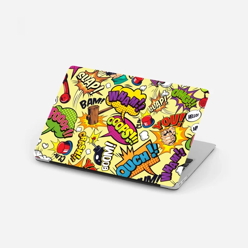 Adesivo per laptop motivo fumetti pop art esplosivo