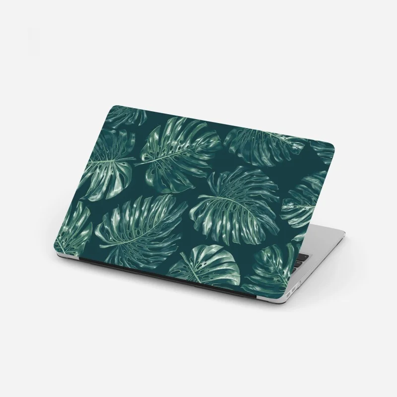 Adesivo per laptop motivo di foglie di monstera tropicale