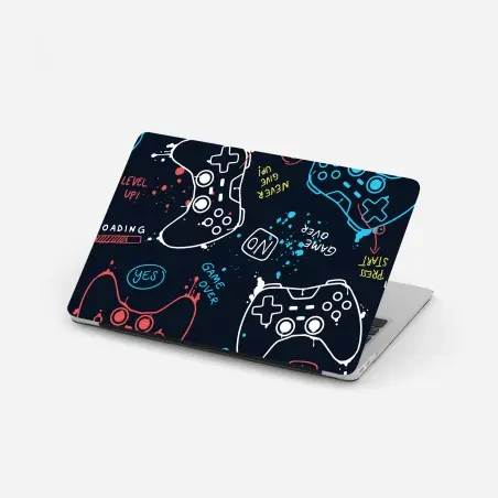 Adesivo per laptop motivo controller colorati per decorazione murale • Wallissimo®