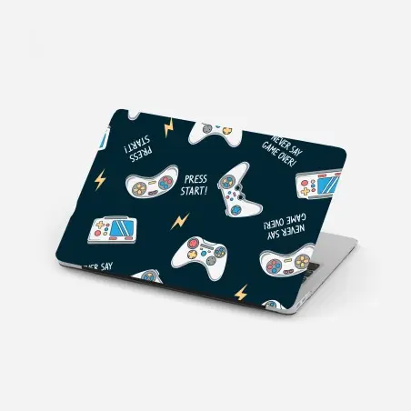 Adesivo per laptop motivo gamer con controller e console • Wallissimo®