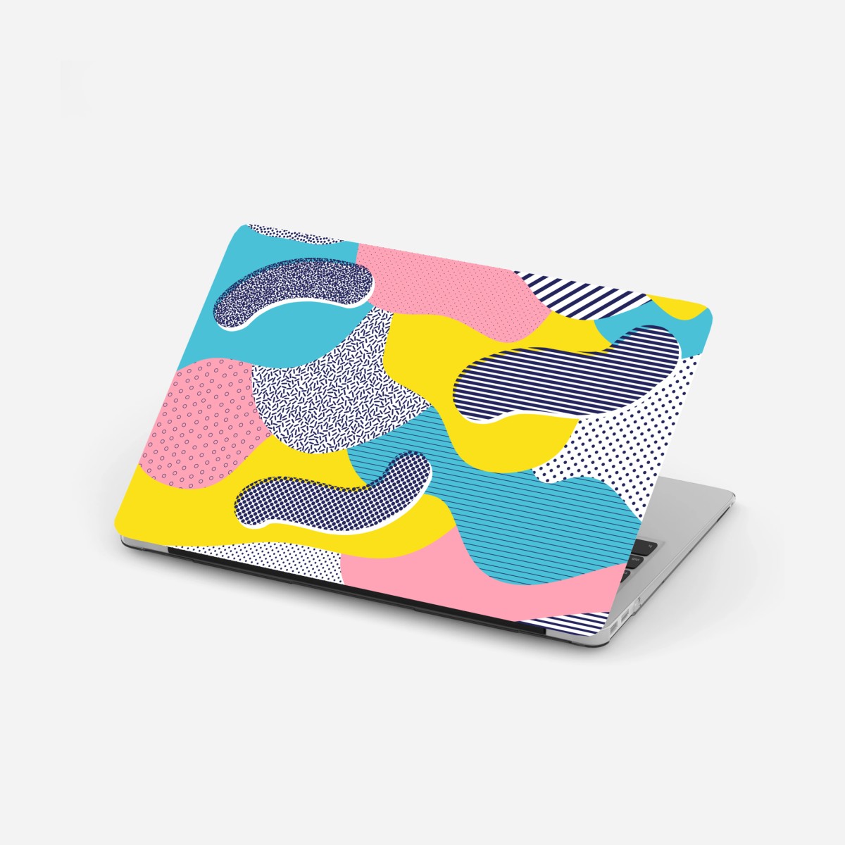 Adesivo per laptop composizione astratta stile memphis colorata • Wallissimo®