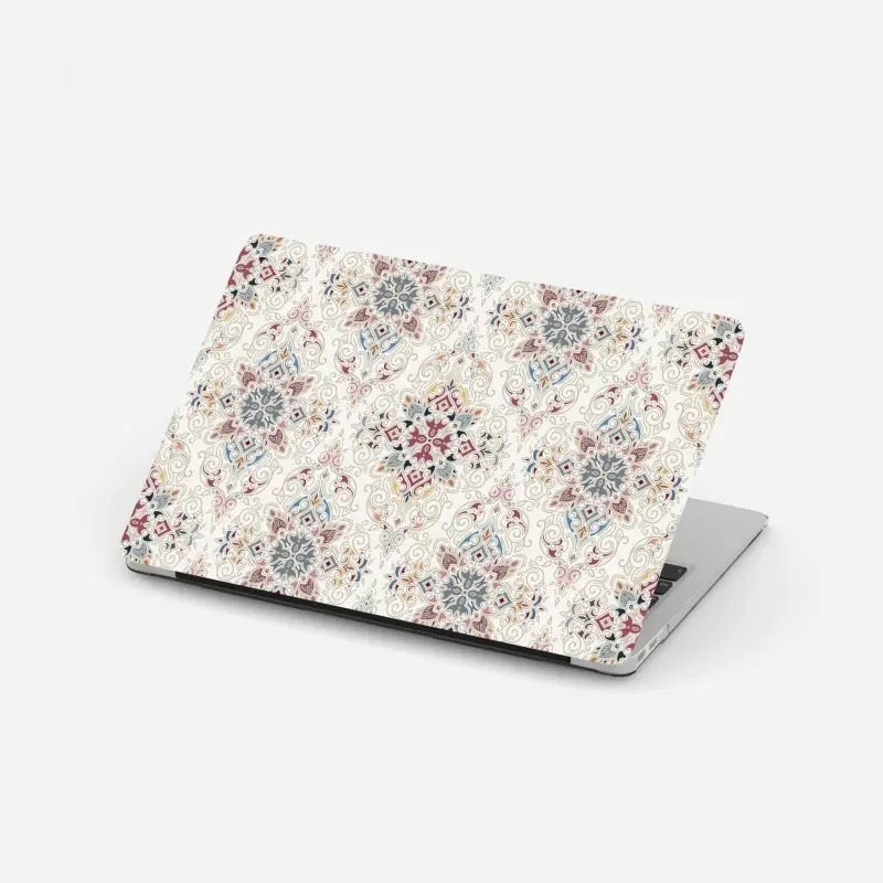 Adesivo per laptop motivo damascato elegante in tonalità pastello