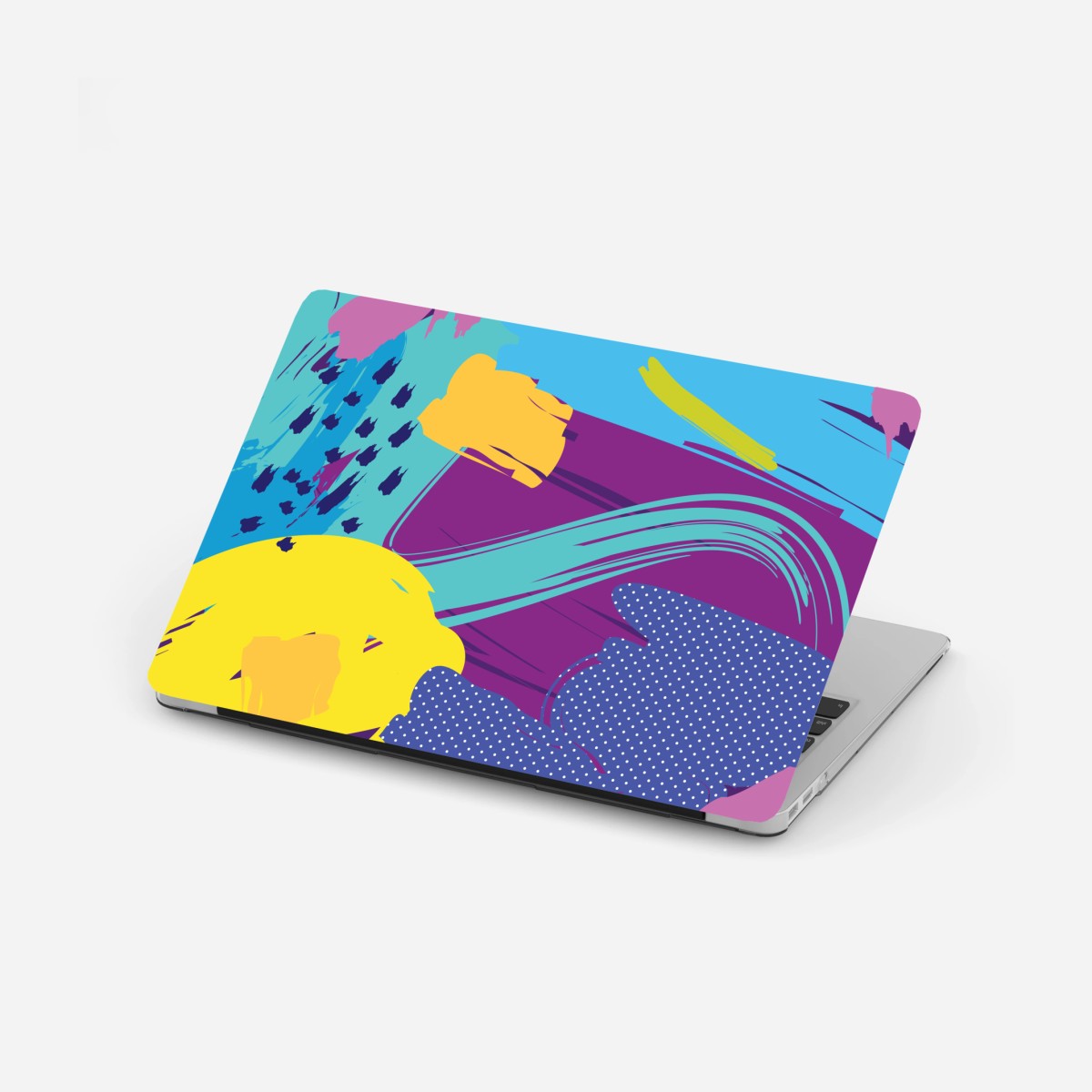 Adesivo per laptop esplosione di colori pop astratta • Wallissimo®
