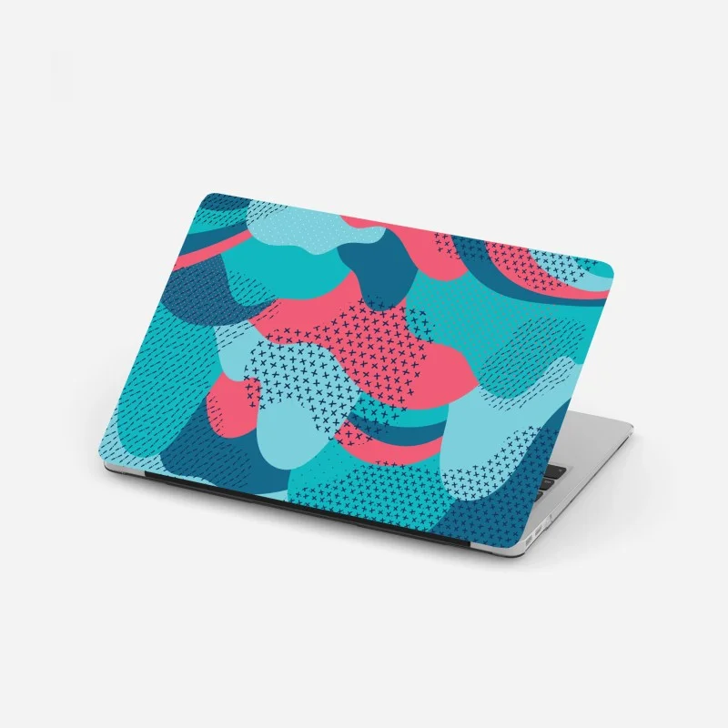 Adesivo per laptop motivo astratto colorato in stile pop