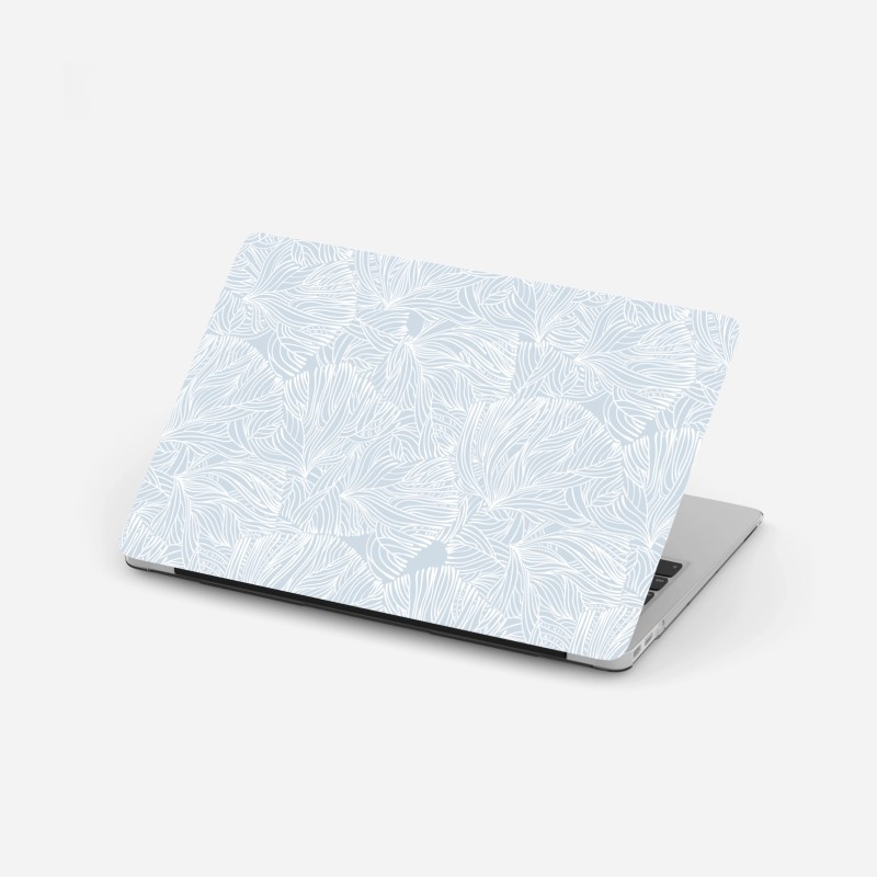 Adesivo per laptop motivo botanico astratto in toni pastello