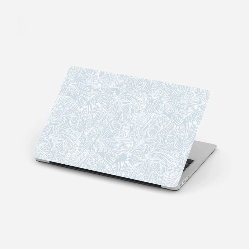 Adesivo per laptop motivo botanico astratto in toni pastello