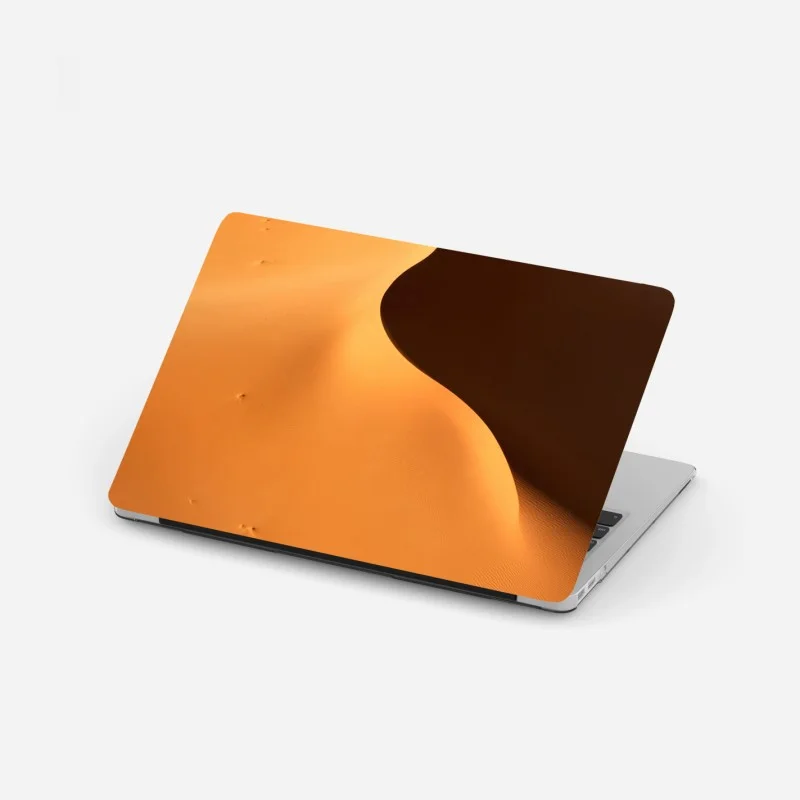 Adesivo per laptop curve di dune dorate