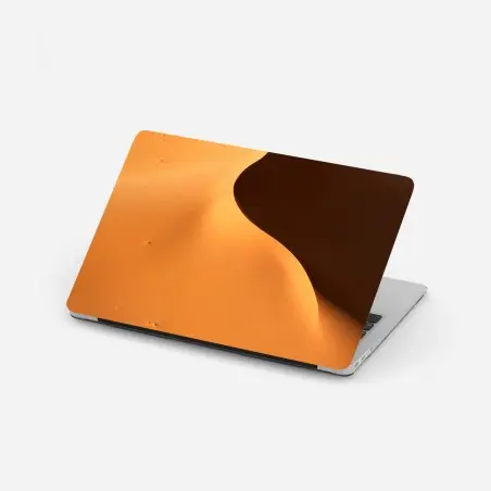 Adesivo per laptop curve di dune dorate • Wallissimo®