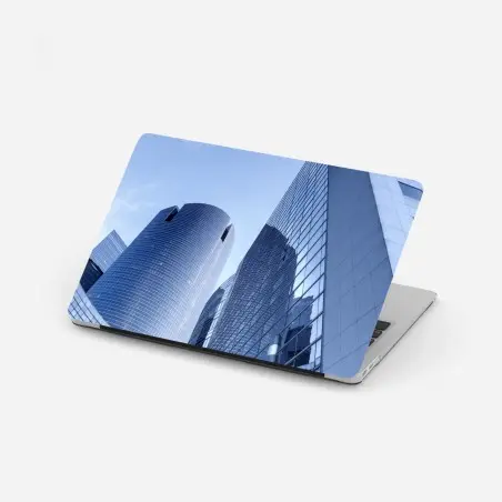 Adesivo per laptop riflessi urbani nell'architettura moderna • Wallissimo®