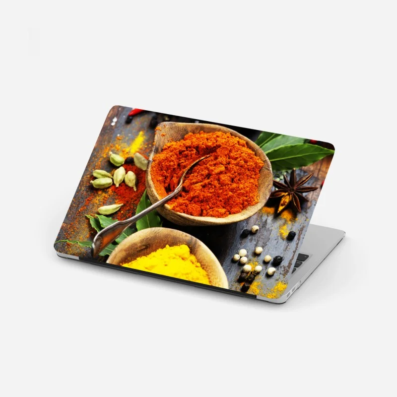 Adesivo per laptop esplosione di spezie e colori per la cucina