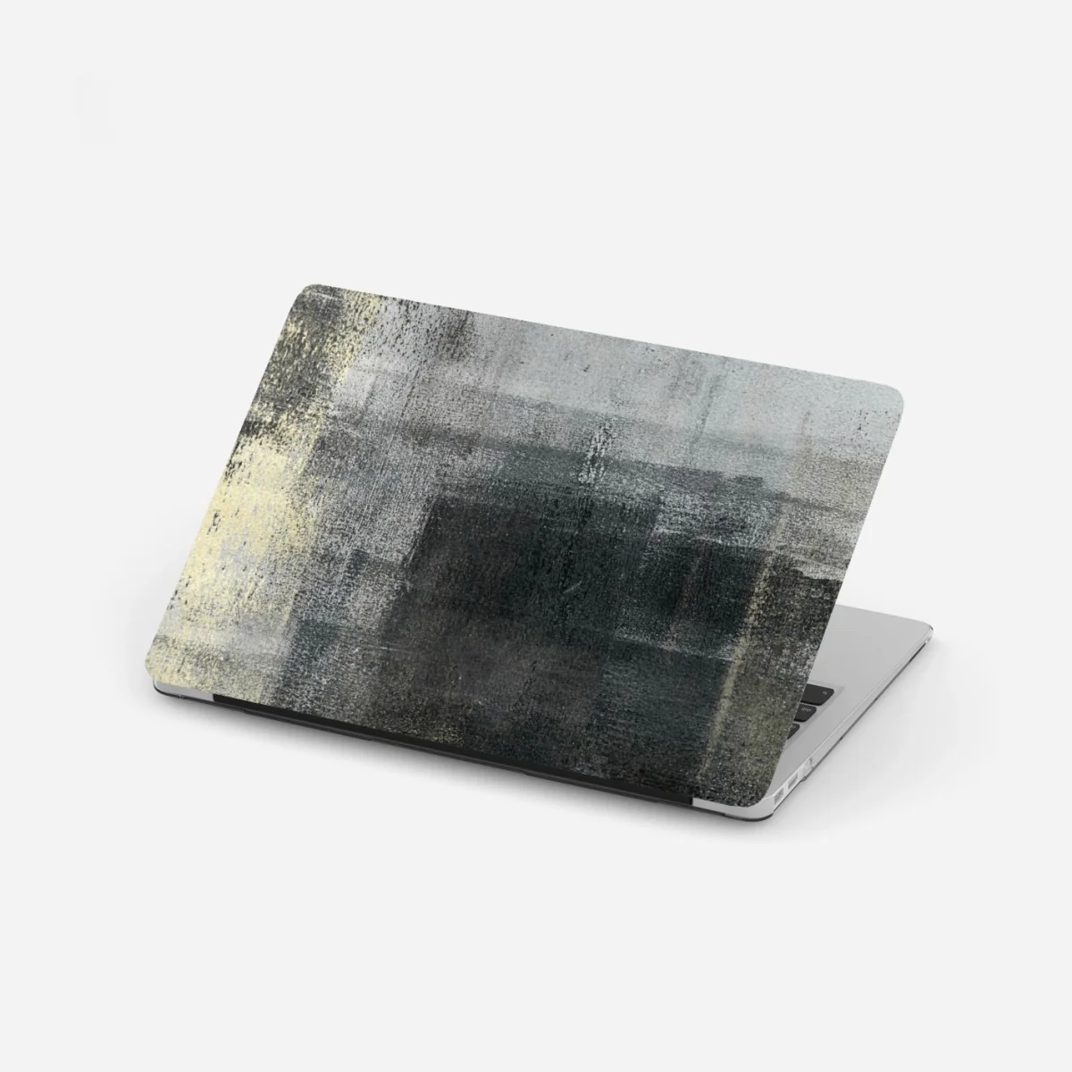 Adesivo per laptop composizione astratta materica in toni grigi • Wallissimo® Adesivo per laptop composizione astratta materica in toni grigi • Wallissimo®