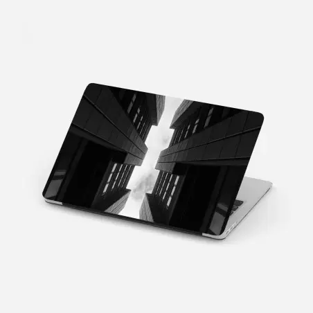 Adesivo per laptop prospettiva urbana simmetrica • Wallissimo®