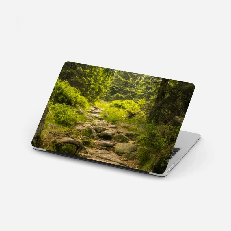 Adesivo per laptop sentiero roccioso nel bosco