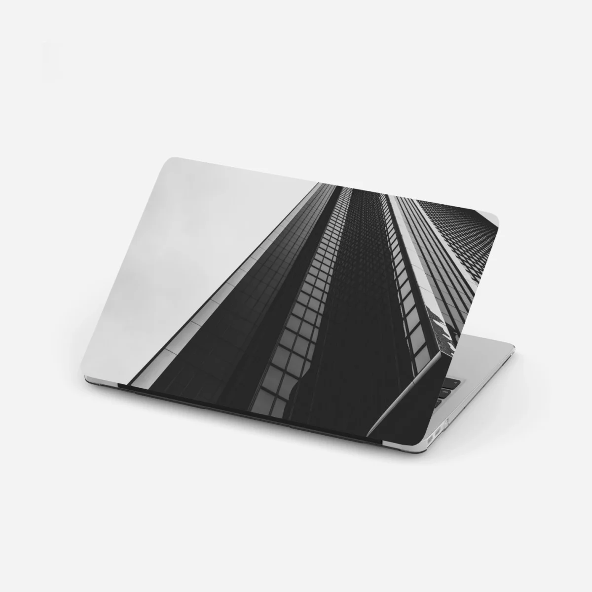 Adesivo per laptop prospettiva verticale di un grattacielo moderno • Wallissimo® Adesivo per laptop prospettiva verticale di un grattacielo moderno • Wallissimo®