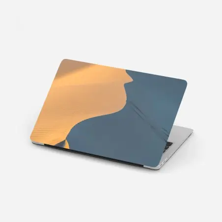 Adesivo per laptop curve dorate del deserto • Wallissimo®