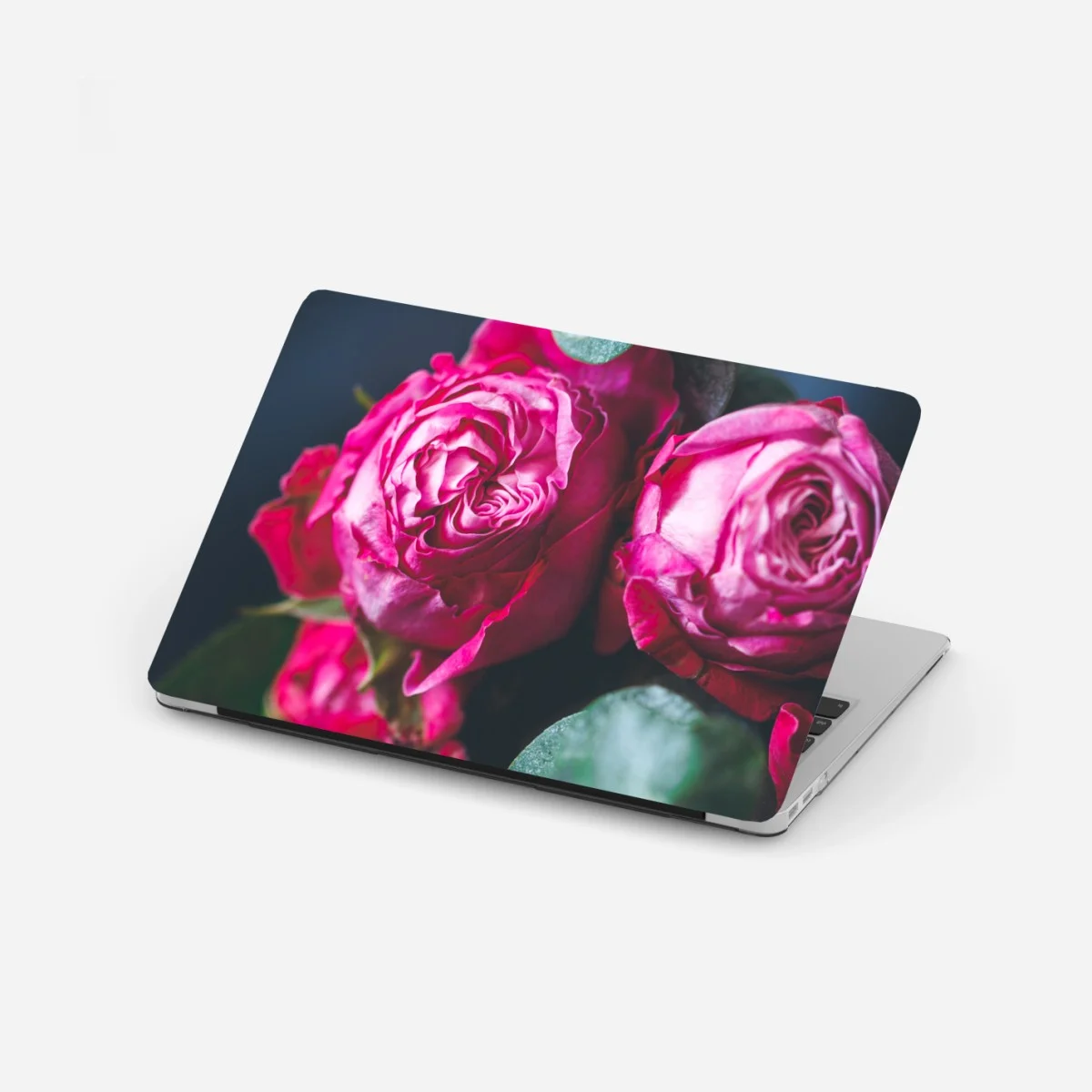 Adesivo per laptop bouquet di rose rosa in macro • Wallissimo® Adesivo per laptop bouquet di rose rosa in macro • Wallissimo®