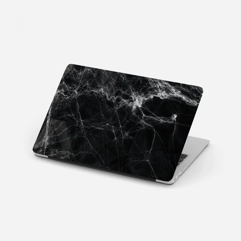 Adesivo per laptop ragnatela spettrale su sfondo nero