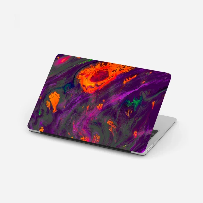 Adesivo per laptop marmo astratto dai colori psichedelici