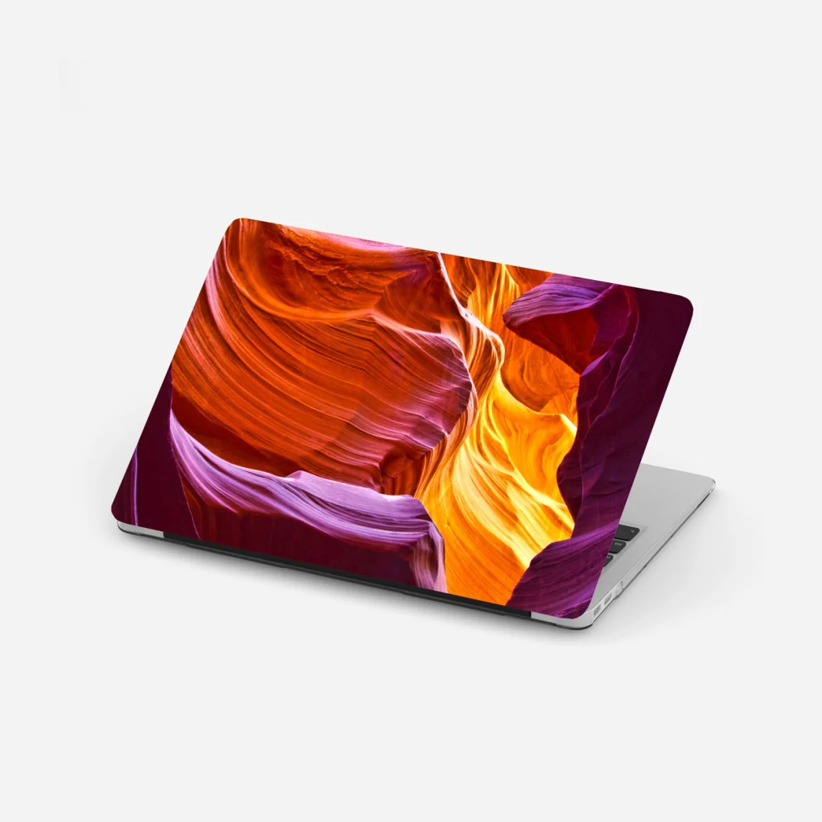 Adesivo per laptop luce dorata nel canyon scolpito • Wallissimo® Adesivo per laptop luce dorata nel canyon scolpito • Wallissimo®