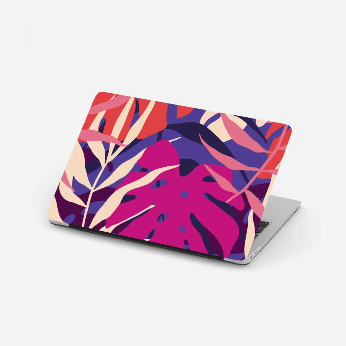 Adesivo per laptop motivo tropicale retrò in colori pastello • Wallissimo®