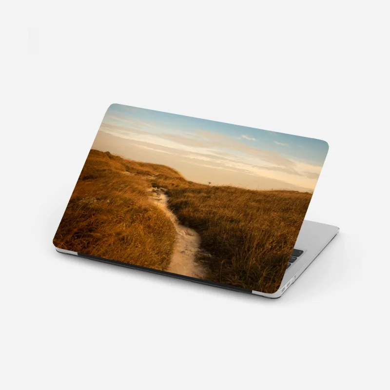 Adesivo per laptop sentiero tra le dune al crepuscolo