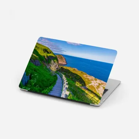 Adesivo per laptop sentiero verso l'oceano • Wallissimo®