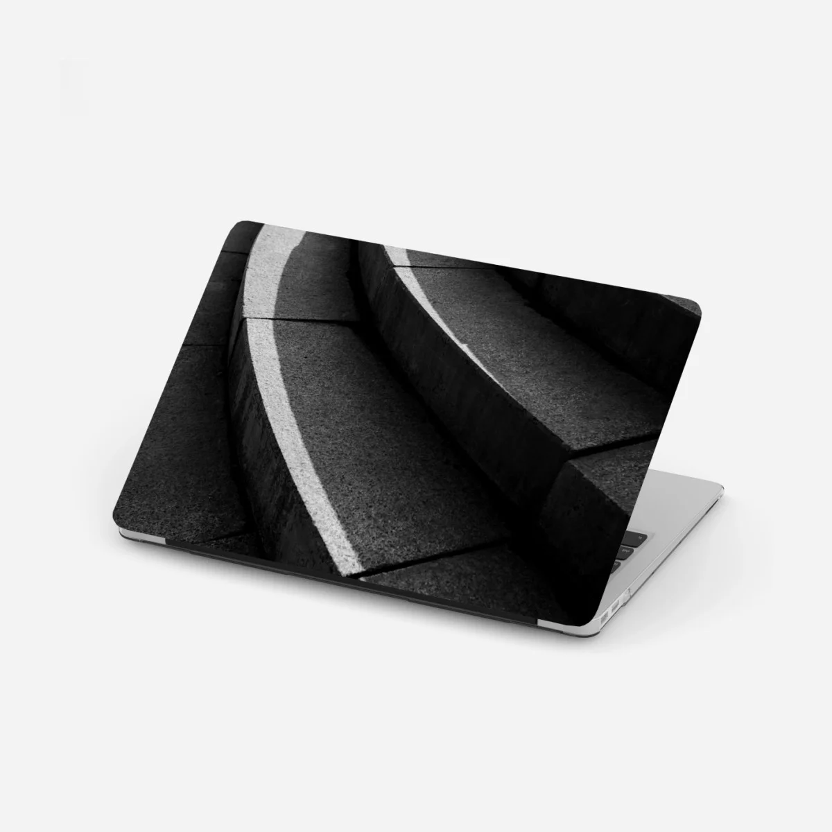 Adesivo per laptop curve di cemento: geometria urbana • Wallissimo® Adesivo per laptop curve di cemento: geometria urbana • Wallissimo®