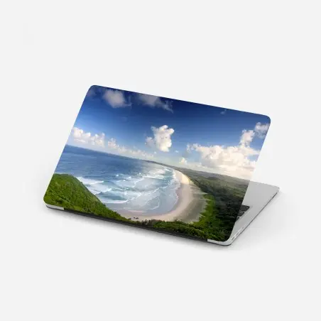 Adesivo per laptop panorama costiero di Byron Bay • Wallissimo®