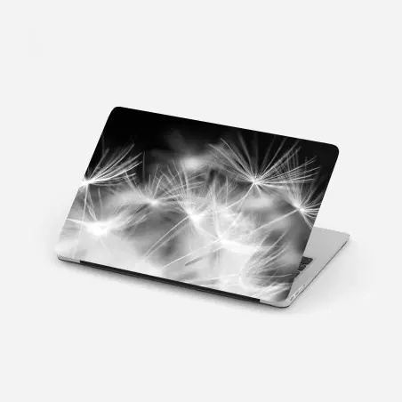 Adesivo per laptop soffione in dettaglio: eleganza minimale • Wallissimo®